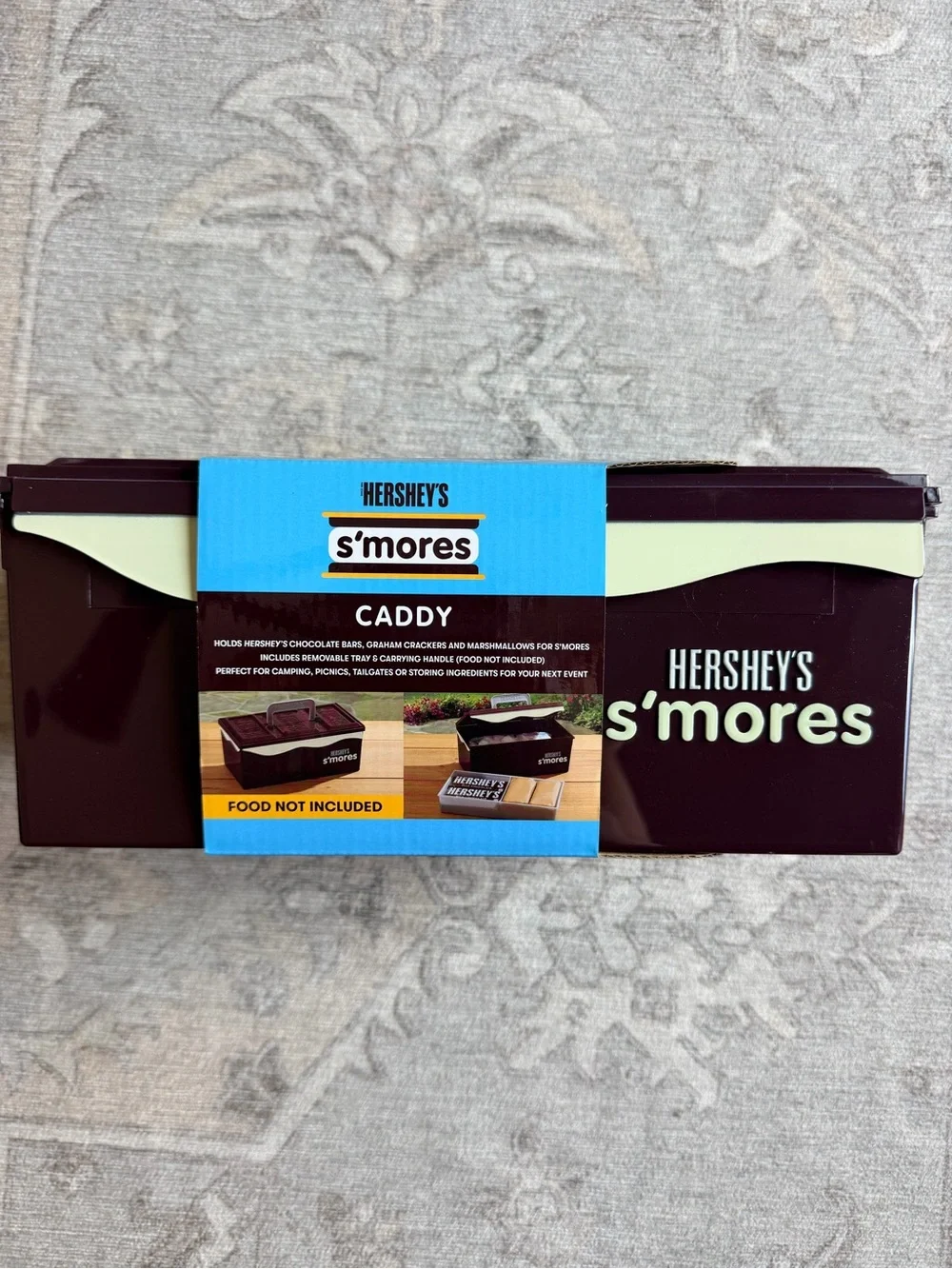 S'mores Caddy - Brown and Cream new! Ready for camping!